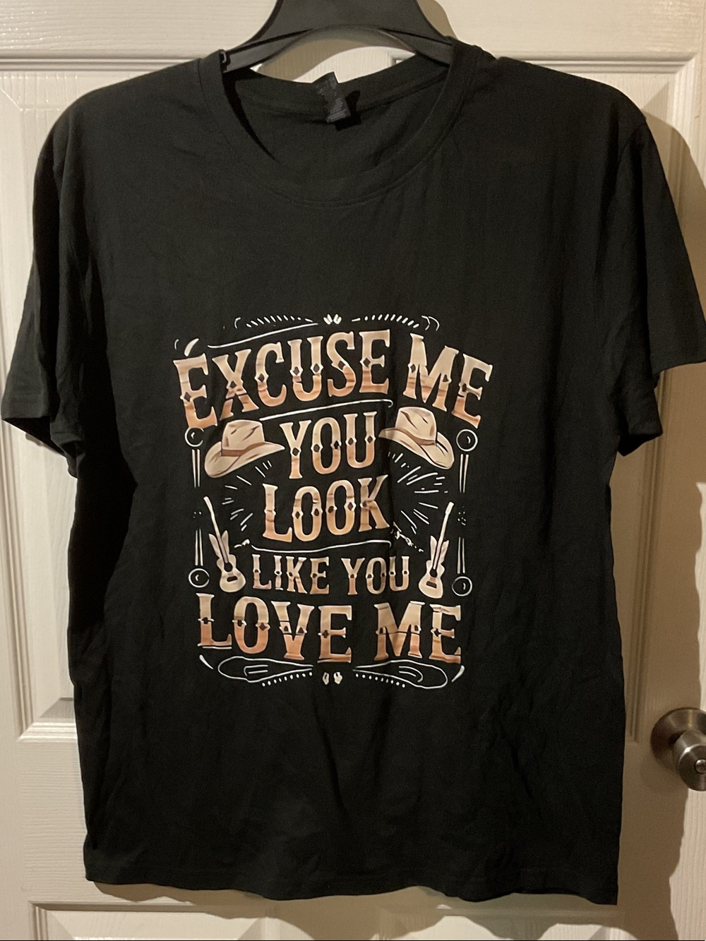 ‘Excuse Me You Look Like You Love Me' Graphic Band Tee